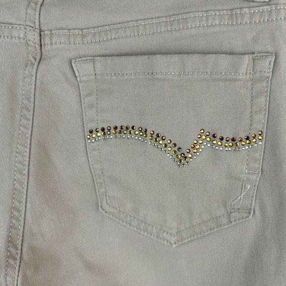 Jones New York Jeans Soho Ankle Tan Neutral Jeans Timeless Office Essential - Picture 8 of 11